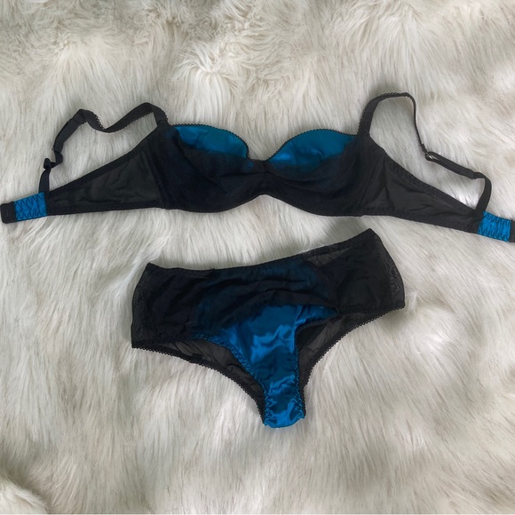 TEAL Lascivious bra and panty set - Picture 3 of 7